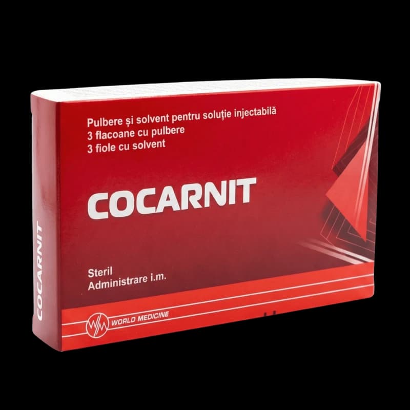 Кокарнит, лиоф+раств-ль д/приг р-ра д/инъ 10/50/0.5/20mg + 10мг/2мл, N3