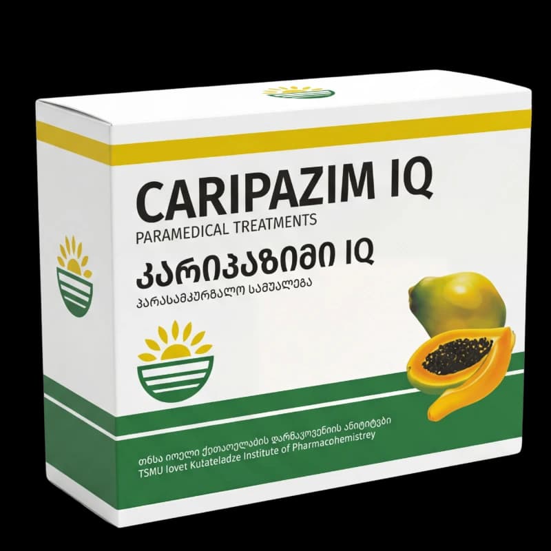 Карипазим IQ  лиофил./р-р для наружного применения 300 ЕД N3