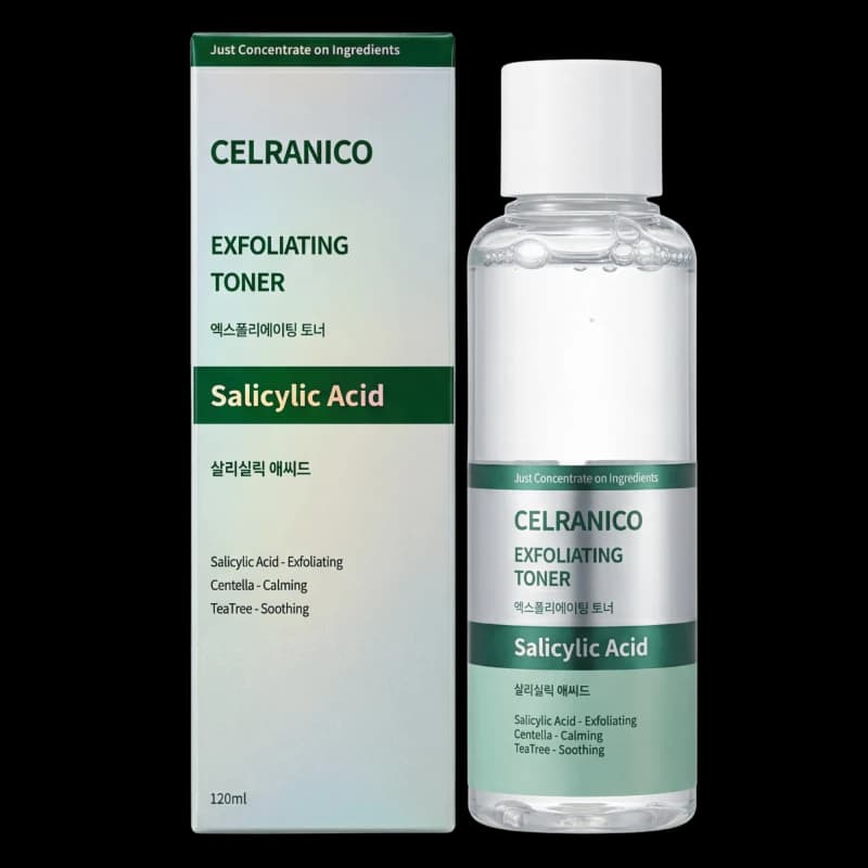 Celranico Тонер с салициловой кислотой EXFOLIATING TONER SALICYLIC ACID 120 мл