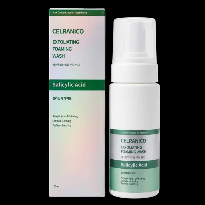 Celranico Очищающий гель для лица с салициловой кислотой  EXFOLIATING FOAMING WASH SALICYLIC ACID 15
