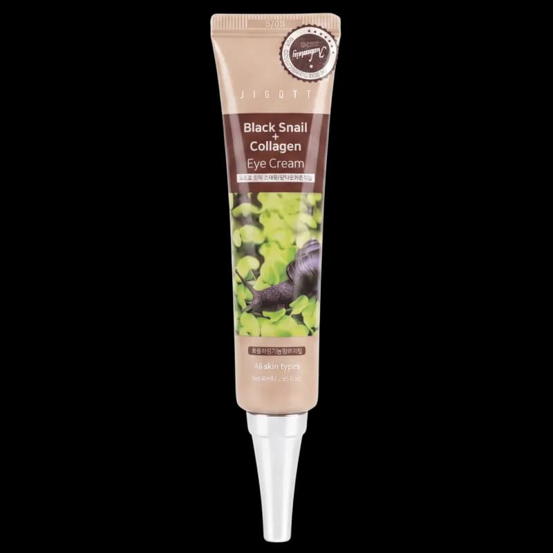 Jigott Крем под глаза с муцином улитки Black snail Collagen Eye Cream 40 мл