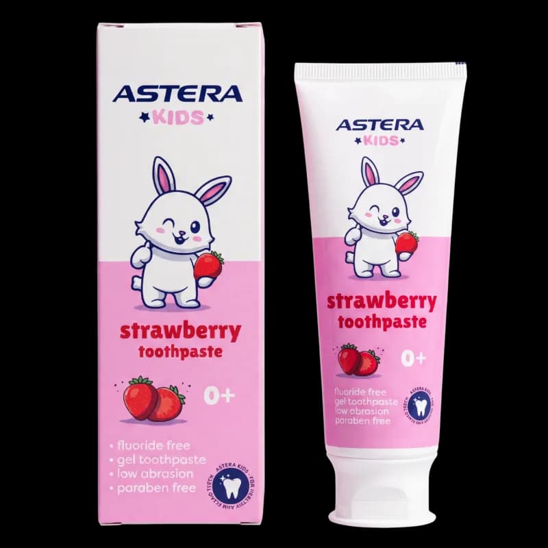 Зубная паста ASTERA KIDS strawberry 0+ 65мл