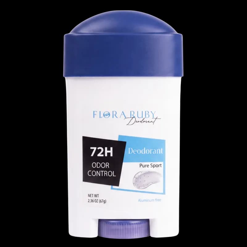 Flora ruby Гелевый дезодорант без алюминия 72ч Pure Sport 67 г