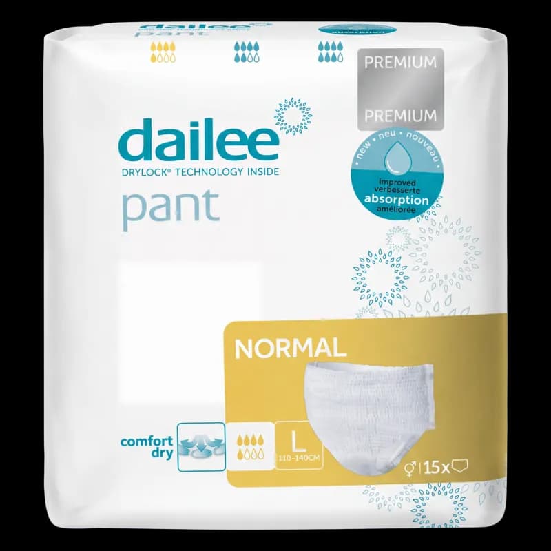 Подгузники-трусы для взрослых Dailee Pant Premium Normal размер L, 5 капель, N15