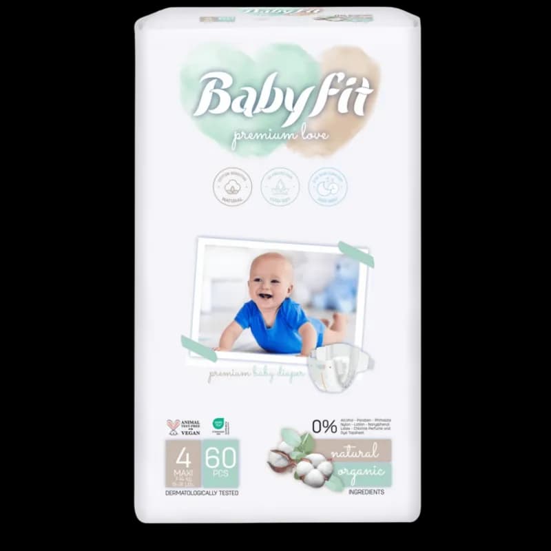 Подгузники Babyfit 4 Maxi 7–14 кг N60