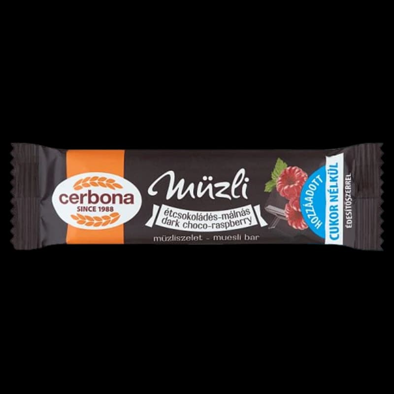 Батончик мюсли Cerbona Темный шоколад малина 20 г