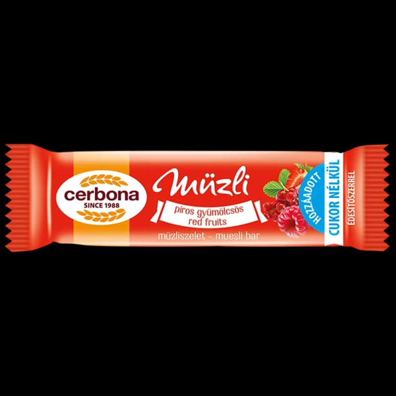 Батончик мюсли Cerbona Красные фрукты 20 г
