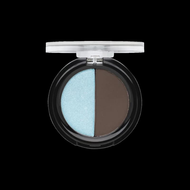 Тени для век Aden Shine Eyeshadow Powder Duo №3 BLUE/DARK GREY