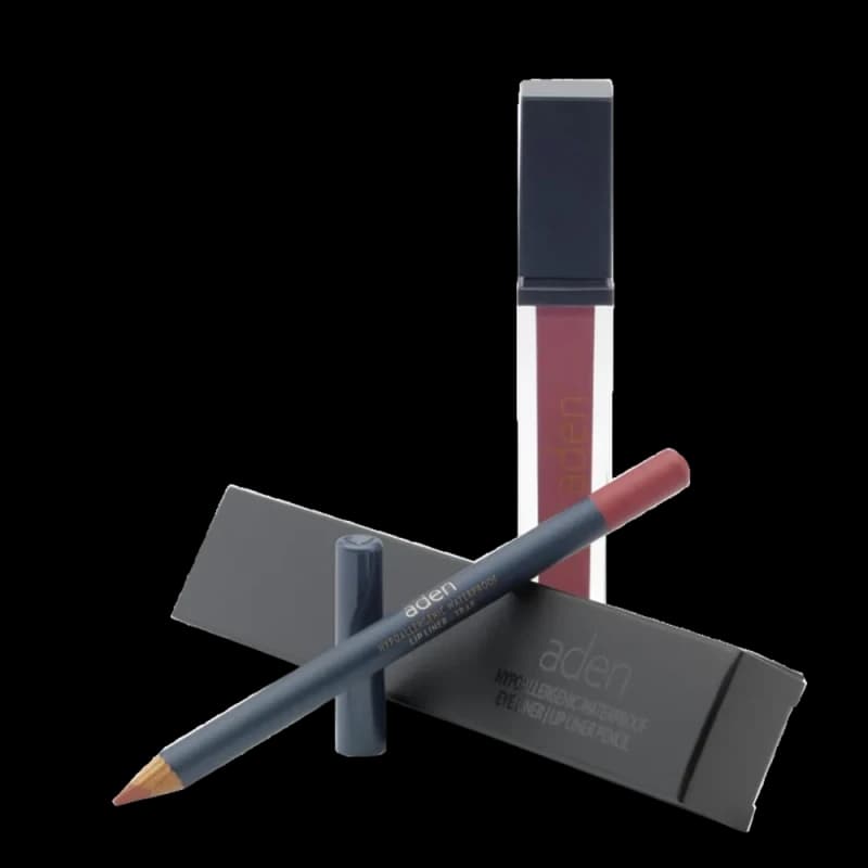 Жидкая помада для губ Aden Liquid Lipstick + Карандаш для губ Lipliner Pencil Set №31