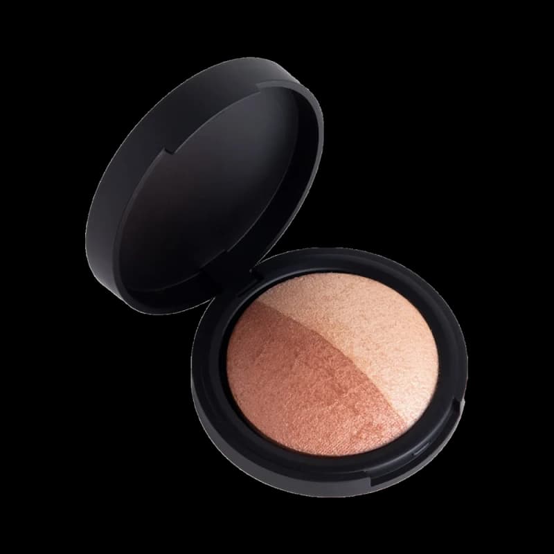 Запечённый бронзатор + Хайлайтер 2 в 1 Aden Terracotta Baked Bronzer/Highlighter Duo