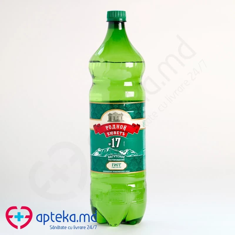 Минеральная Вода Родной Бювет №17, газ, 1,5 л