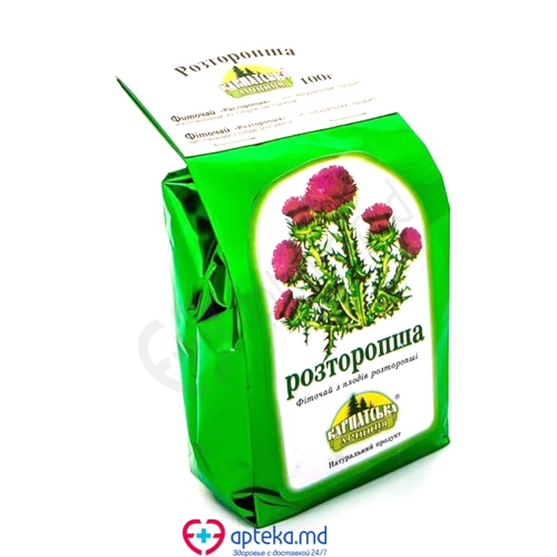 Карпатская лечебница, расторопша, фиточай, 100 г
