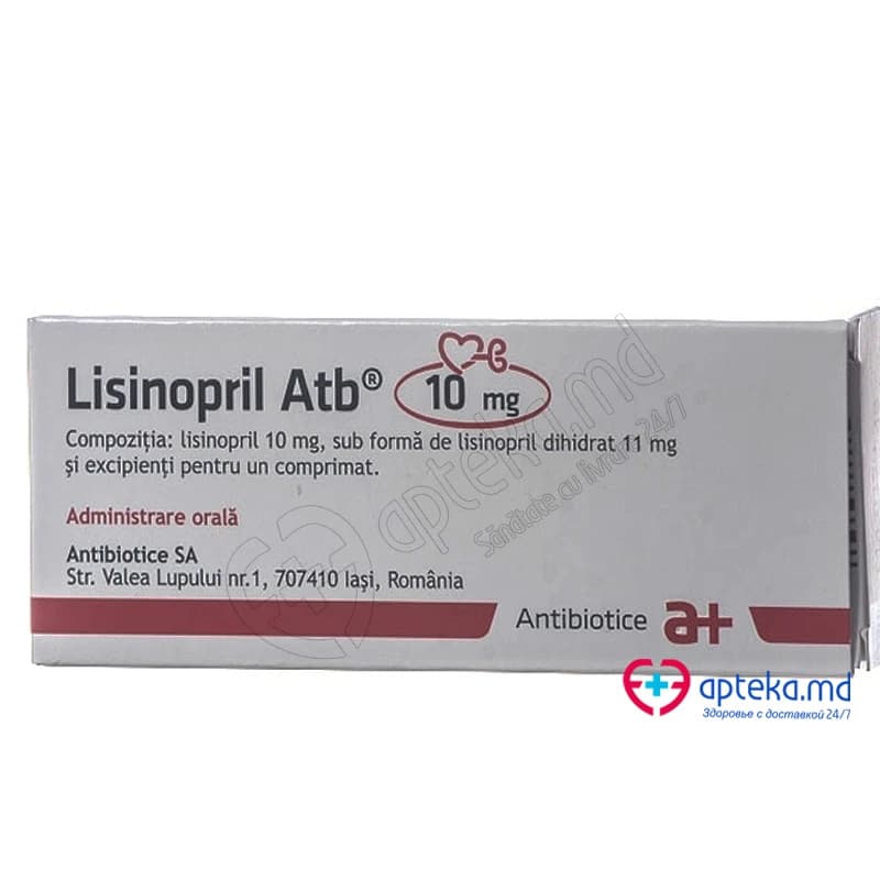 Лизиноприл Атб, таб 10мг, N10x3