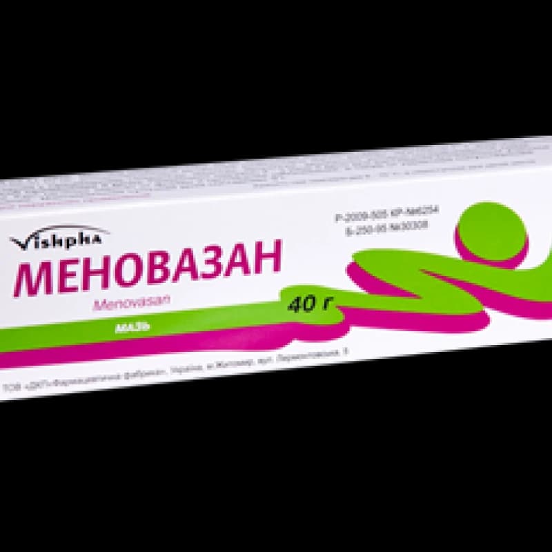 Меновазан мазь 25 мг + 10 мг + 10 мг/г 40 г N1