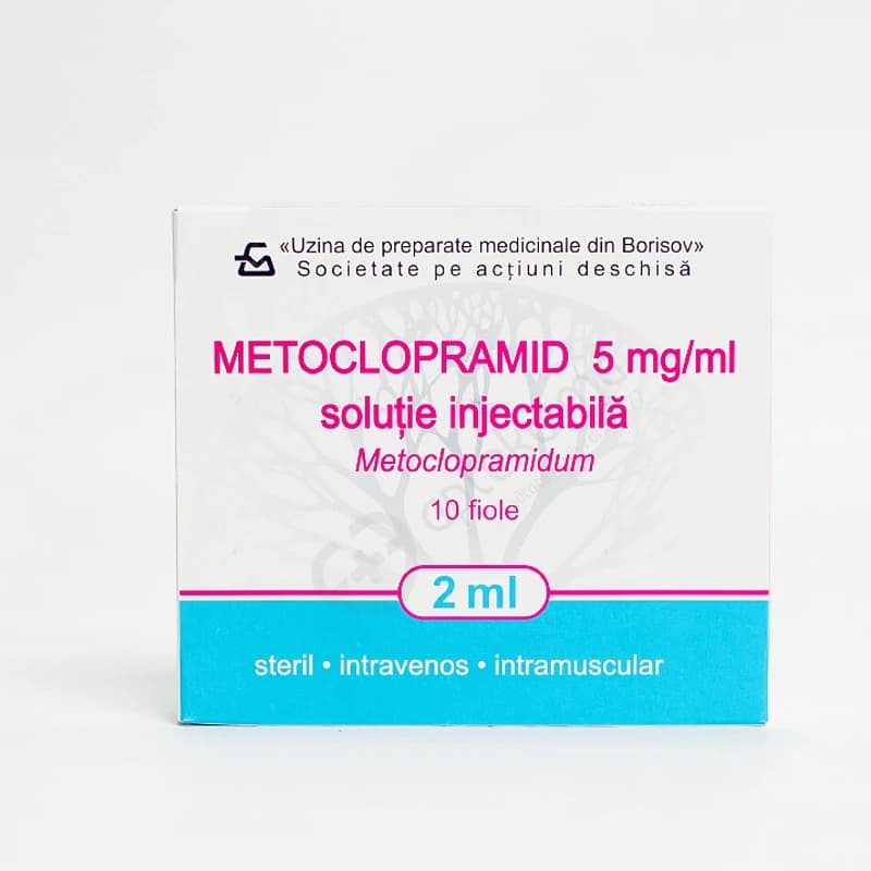Метоклопрамид, р-р д/инъ 5мг/мл, 2 мл, N10
