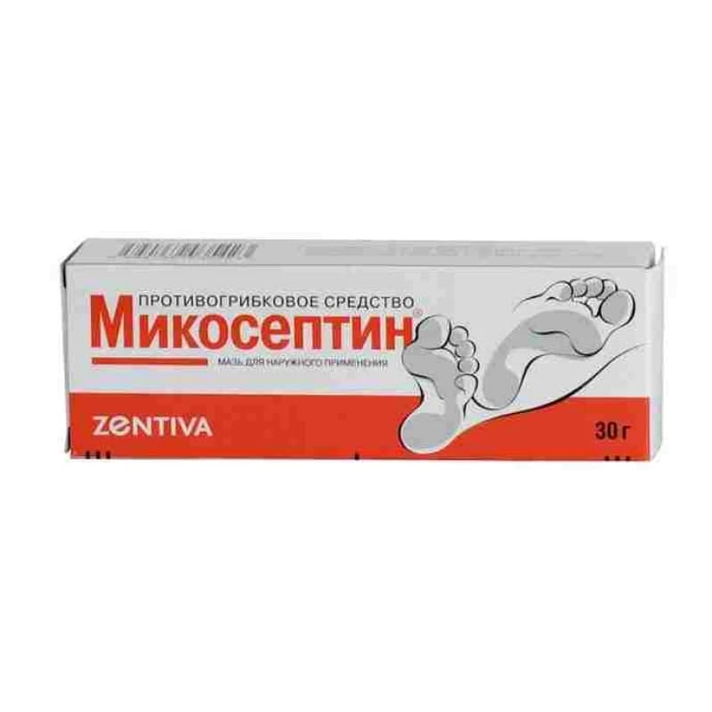Микосептин мазь 1,5 г + 6 г/30 г N1