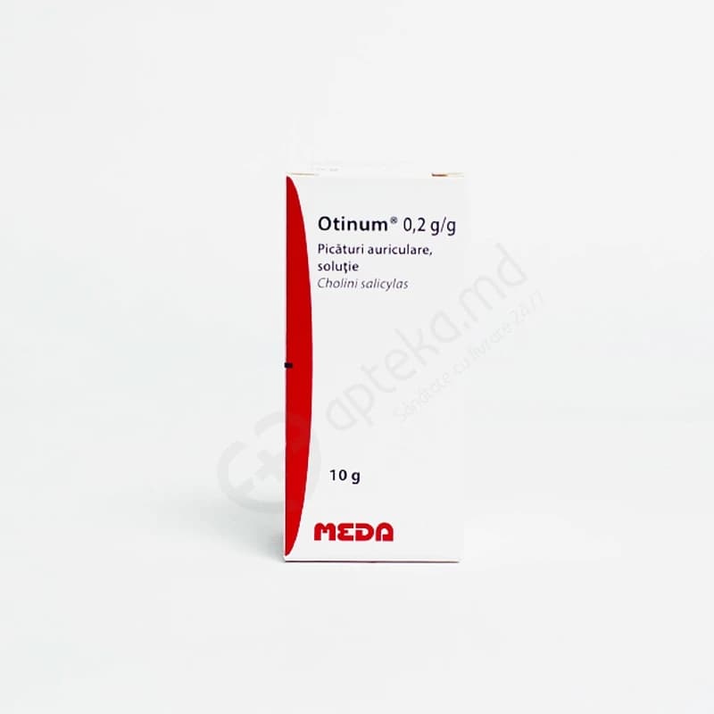 Отинум капли ушные рр 0,2 г/г 10 г N1