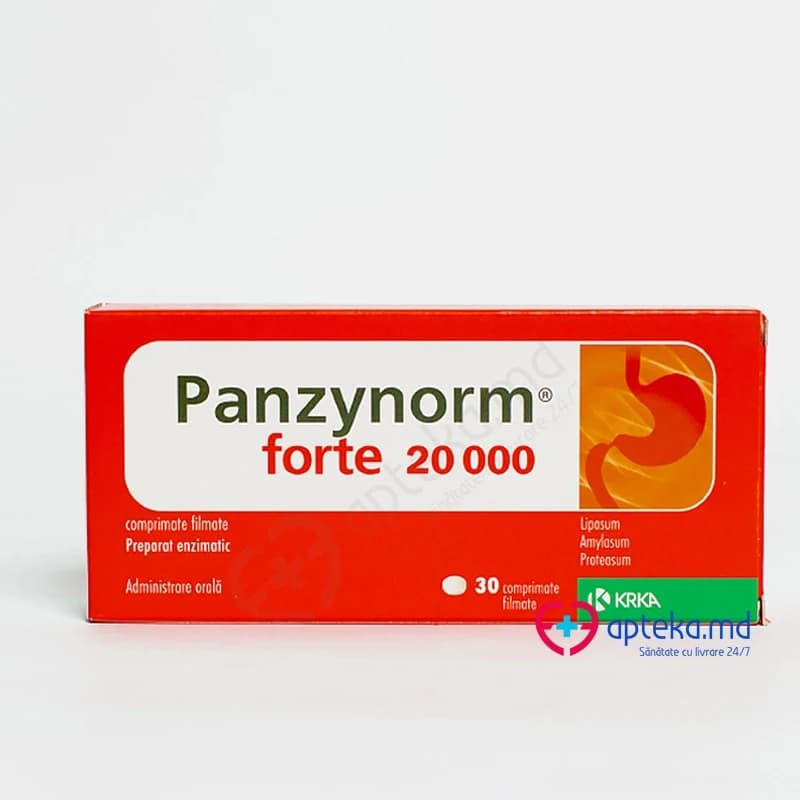 Панзинорм Форте 20000, таб п/о 20000/12000/900МЕ, N10x3
