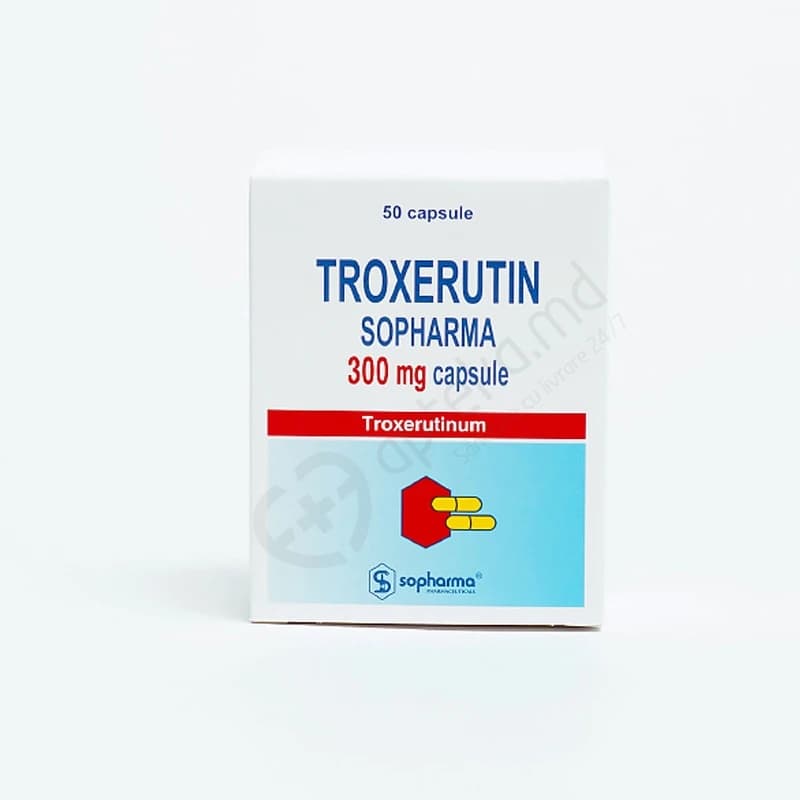 Троксерутин Софарма, капс 300мг, N10x5