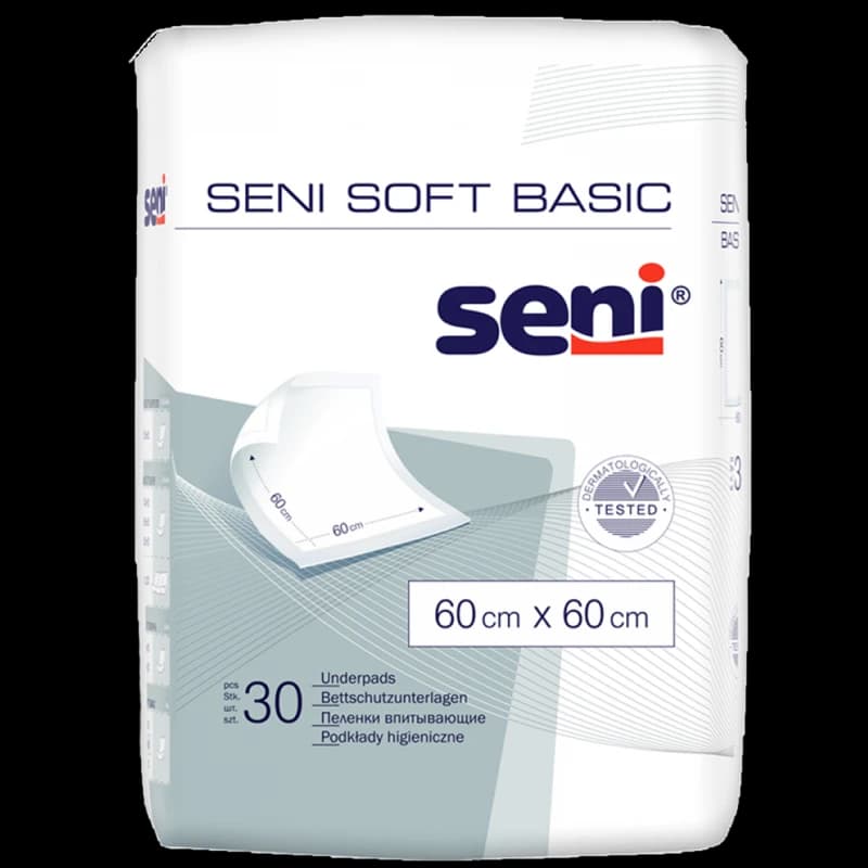 Пелёнки одноразовые Seni Soft Basic 60 x 60 см N30