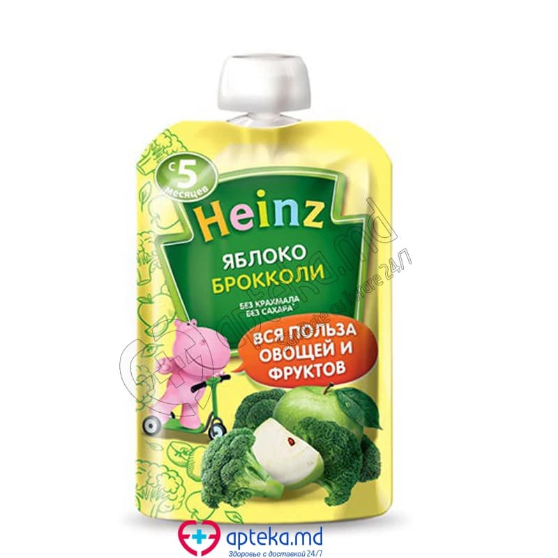 Пюре HEINZ яблоко-брокколи d/p 90 г
