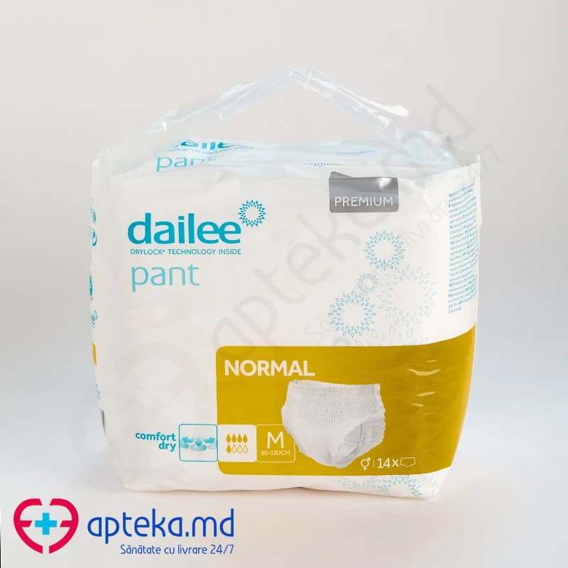 Подгузники-трусы для взрослых Dailee Pant Premium Normal размер M, 5 капель, N14