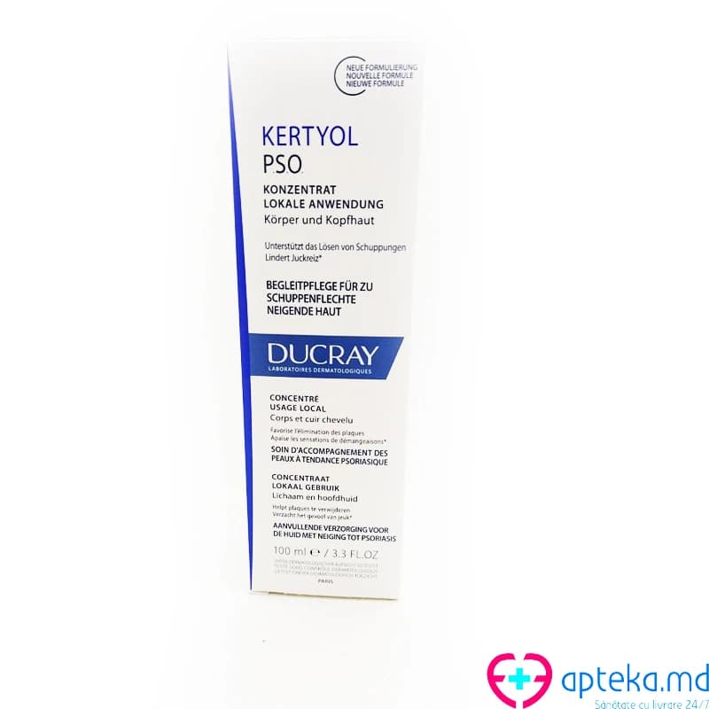 Дюкрэй Kertyol P.S.O  концентрат для местного применения против шелушения кожи 100мл