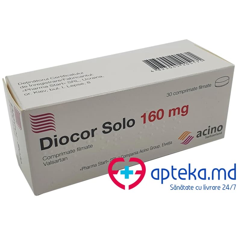 Диокор Соло таб. покр. обол. 160 мг N10x3