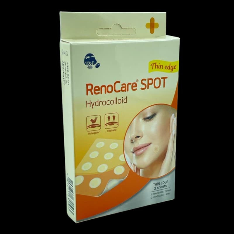RenoCare Точечные патчи от прыщей 42 шт (10мм-15 шт x 2 + 12мм 12 шт)