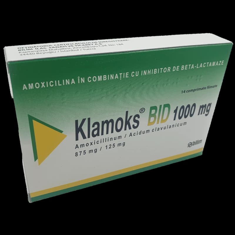Кламокс BID, таб п/о 1000 мг, 875 мг + 125 мг N7x2
