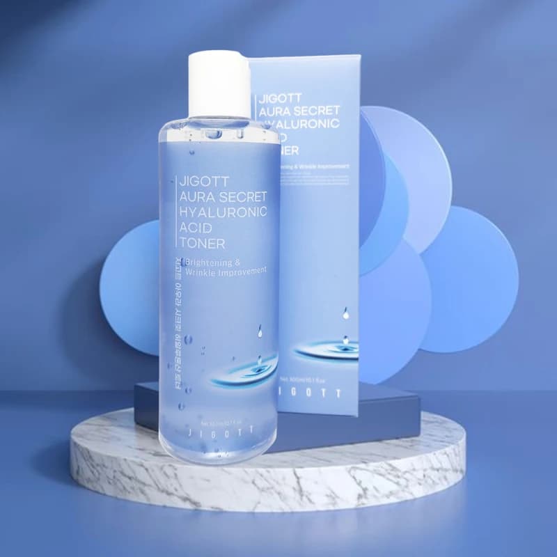 Jigott Тонер c гиалуроновой кислотой Aura Secret Hyaluronic Acid Toner 300 мл