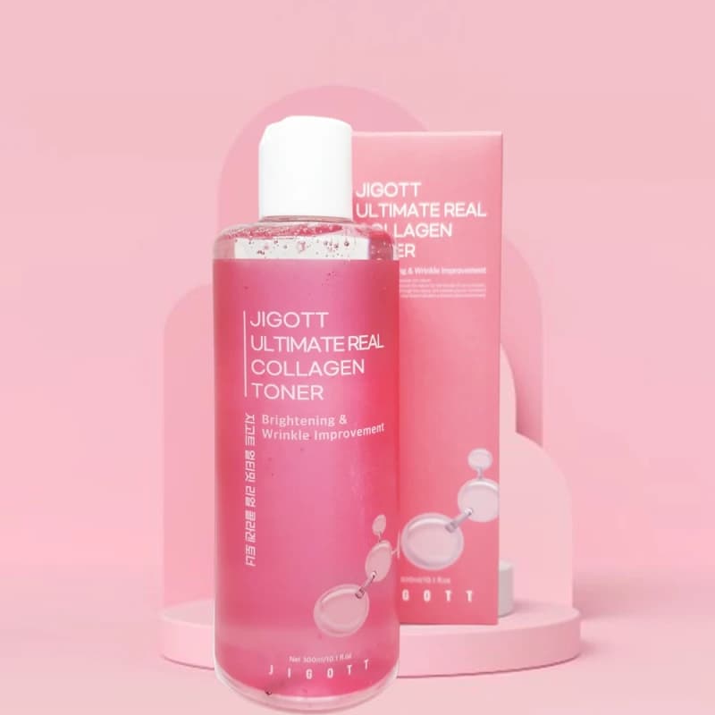 Jigott Тонер с коллагеном, антивозрастной, Ultimate Real Collagen Toner 300мл