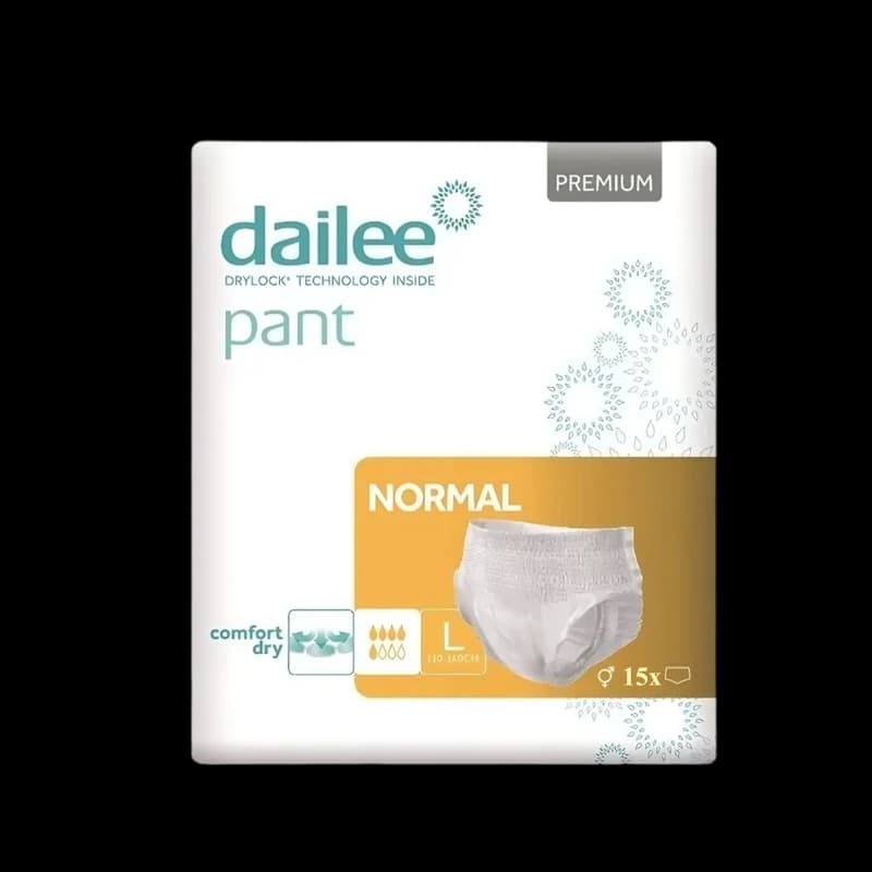 Подгузники-трусы для взрослых Dailee Pant Premium Normal размер L, 5 капель, N15