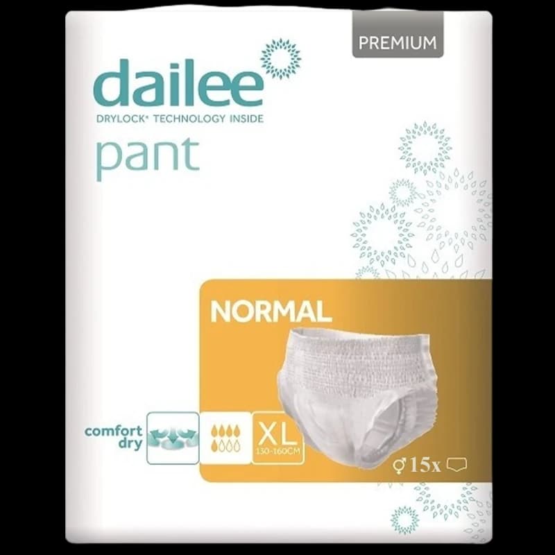 Подгузники-трусы для взрослых Dailee Pant Premium Normal размер XL, 5 капель, N15