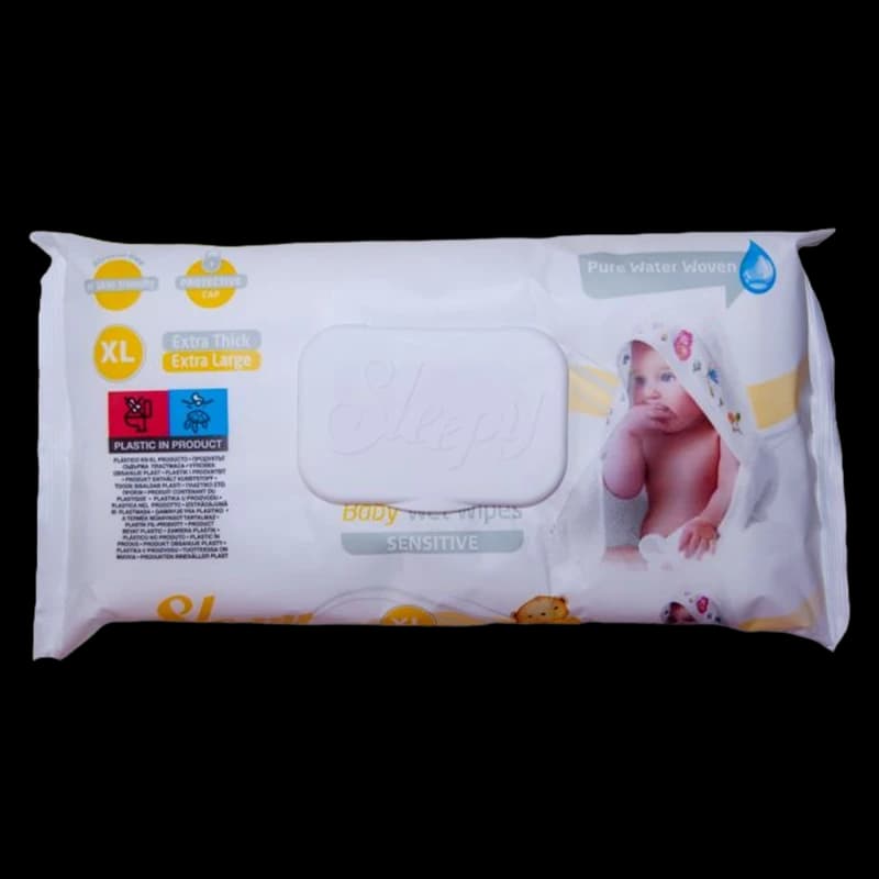 Салфетки влажные Слипи  Sensitive XL N50