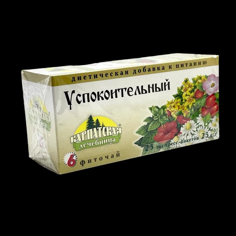 Карпатская лечебница №6, успокоительный, фиточай, ф/п 1.0 г, N25