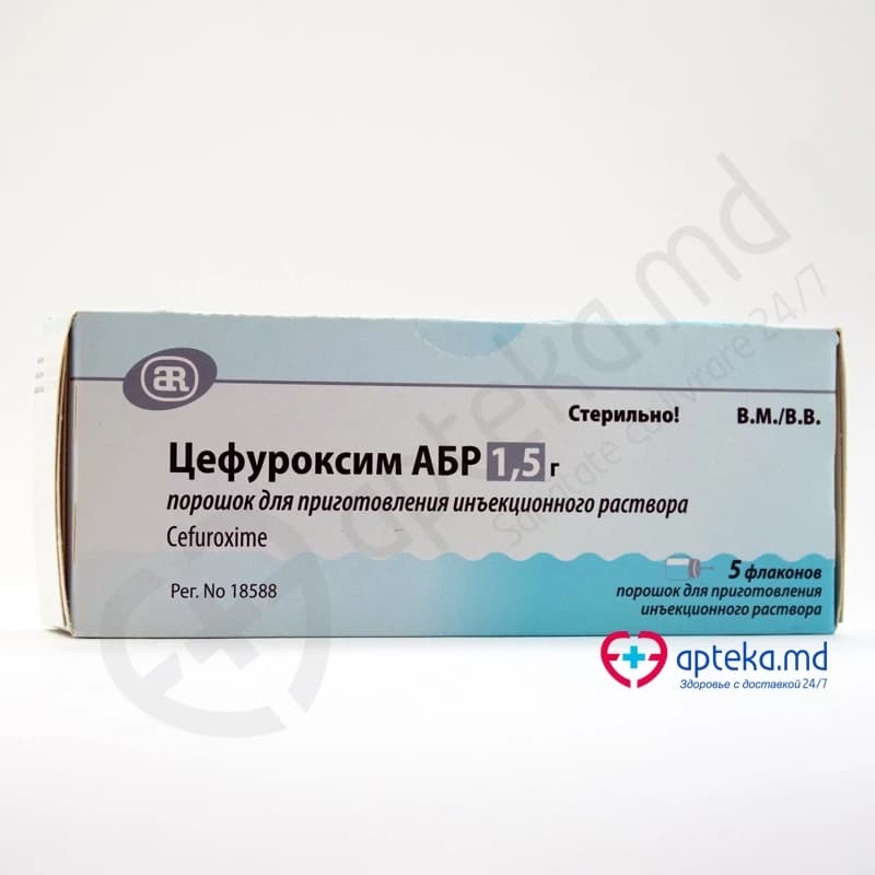 Цефуроксим ABR пор д/приг рра д/ин 1,5 г N5