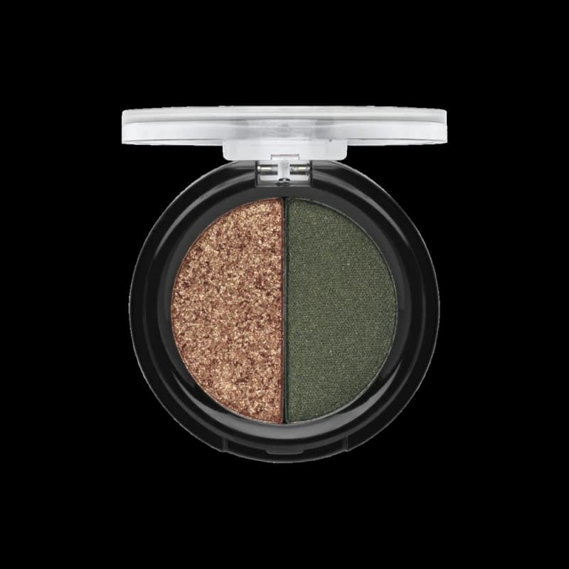 Aden Тени для век Eyeshadow Powder Duo 05 Gold/Green