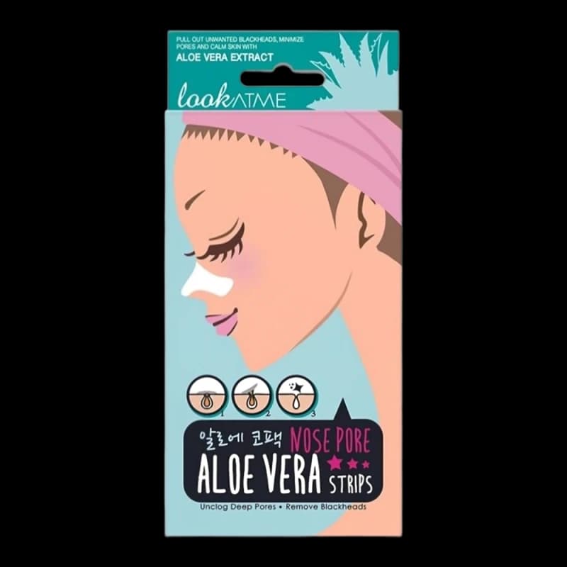 LookAtMe Патчи для очищения носа Nose Pore Strips (ALOE-VERA) N5