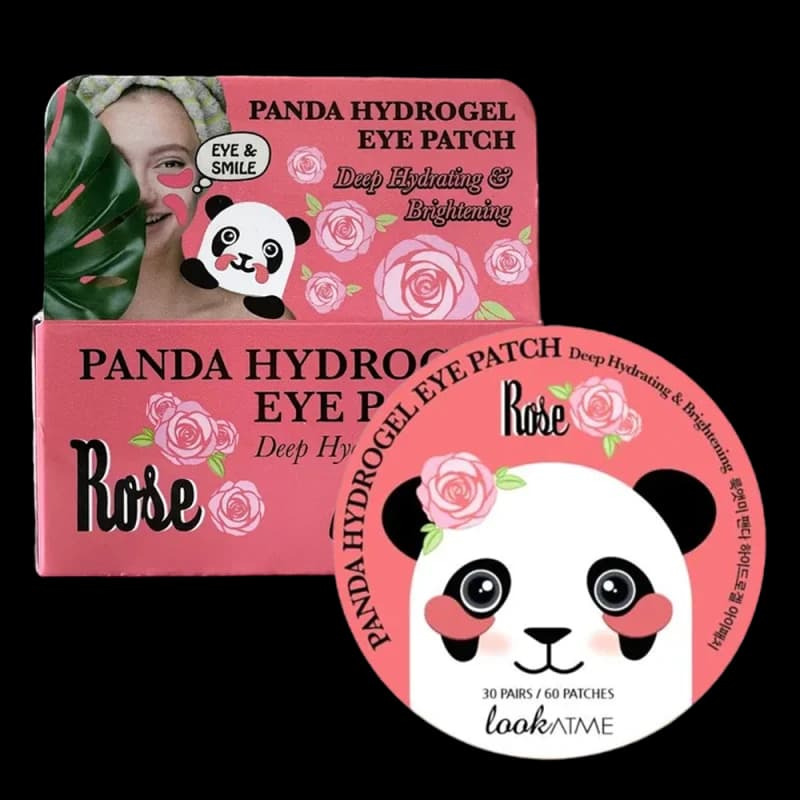 LookAtMe Гидрогелевые патчи для глаз Panda Hydro-gel eye patch (ROSE) 60 шт.