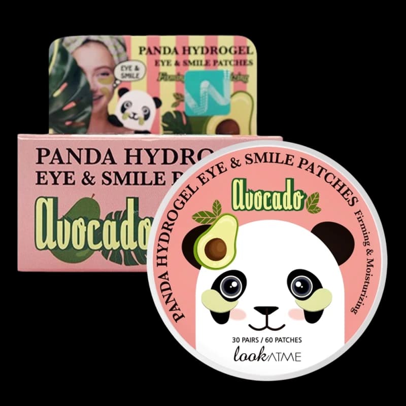LookAtMe Гидрогелевые патчи для глаз Panda Hydro-gel eye patch (AVOCADO) 60 шт.