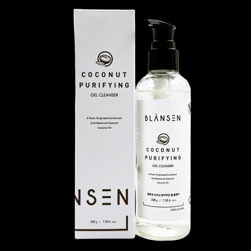 BLANSEN Очищающий гель для лица с кокосом COCONUT PURIFYING GEL CLEANSER 200 г