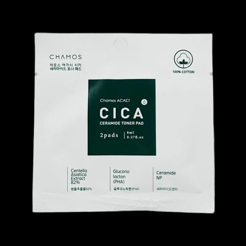 Chamos Подушечки для лица CICA CERAMIDE TONER PAD/2PADS