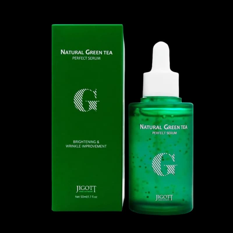 Jigott Сыворотка для лица с экстрактом зеленого чая Natural Green Tea Perfect Serum 50 мл