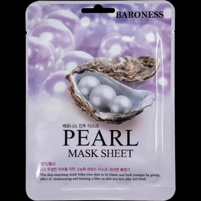Baroness Тканевая маска для лица с экстрактом жемчуга Pearl Mask Sheet 21 g