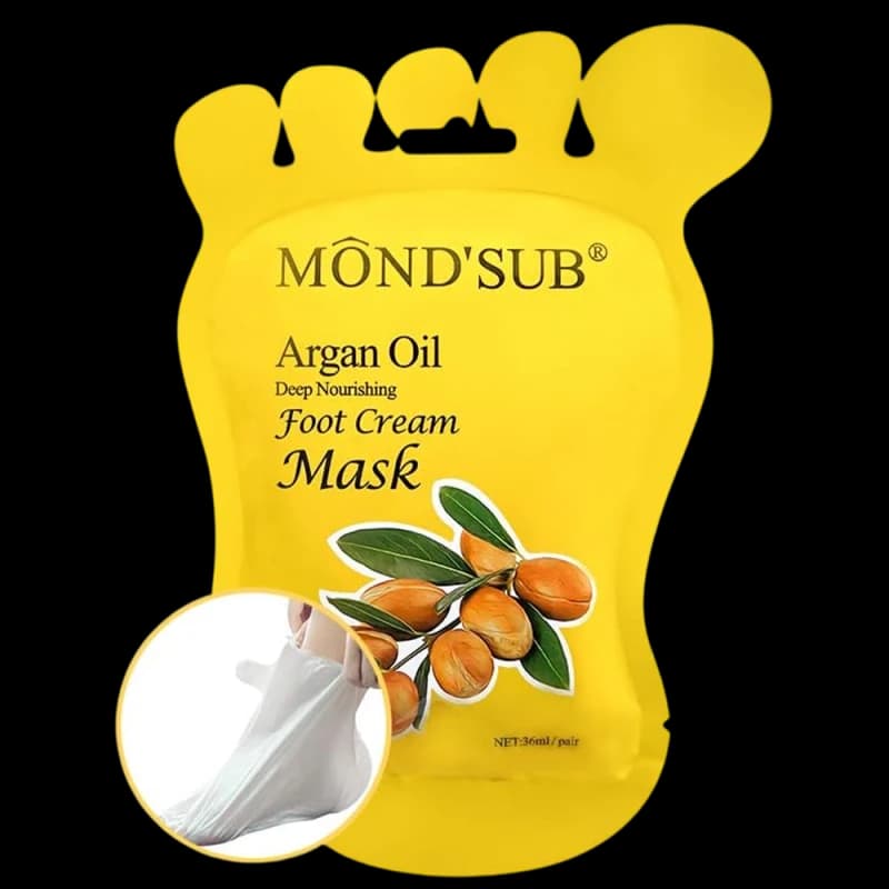 Mond'Sub Маска для ног с маслом арганы Argan Oil Deep Nourishing Foot Cream Mask 1 пара
