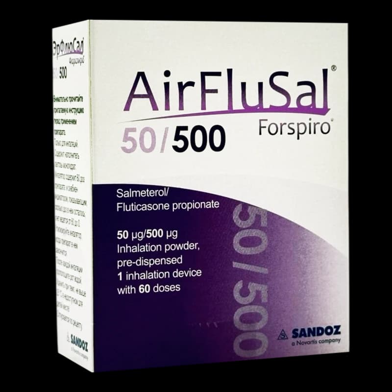 АирФлюСал Форспиро пор д/инг 50/500мкг 60 доз N1