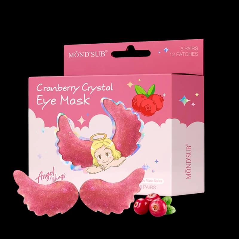 Mond'Sub Патчи для глаз c экстрактом клюквы Cranberry Crystal Eye Mask 6 пар