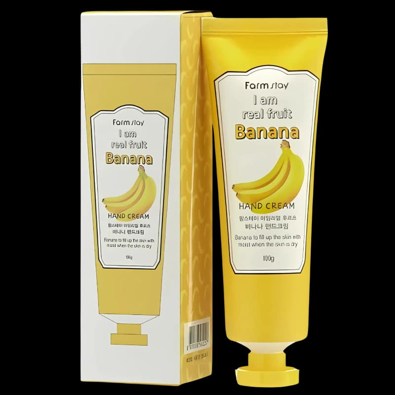 FARMSTAY Крем для рук с экстрактом банана I AM REAL FRUIT BANANA HAND CREAM 100g