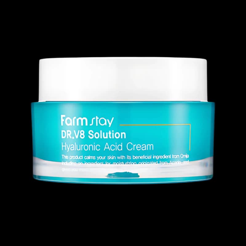 FARMSTAY Крем для лица с гиалуроновой кислотой DR-V8 SOLUTION HYALURONIC ACID CREAM 50ml